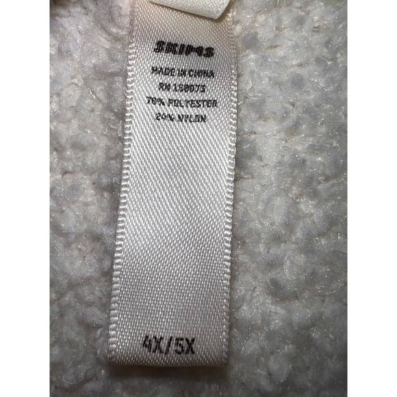 Skims Cozy Knit Boucle Pants Plus Size 4X/5X Bone High Rise Teddy Loungewear - Picture 11 of 16